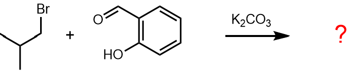 Reaction of a phenol with an alkyl bromide