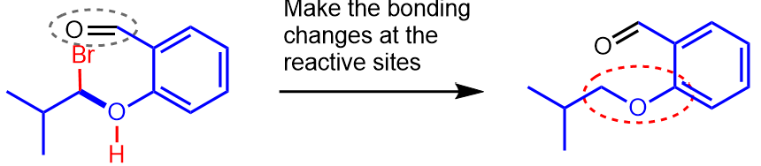Drawing the skeleton of the product for the reaction of a phenol with an alkyl bromide